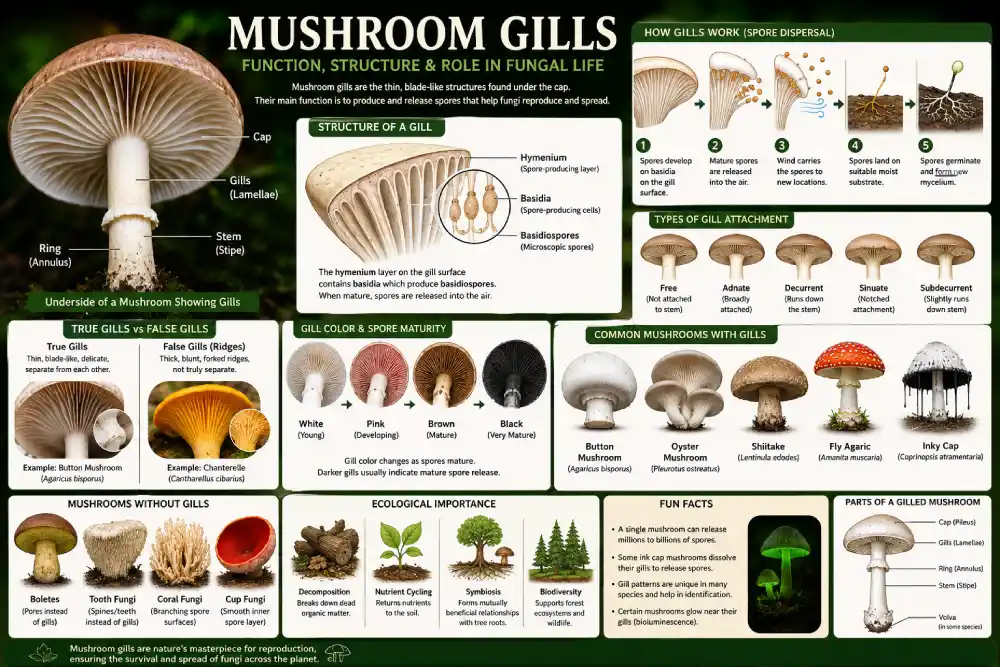 Mushroom Gills Function