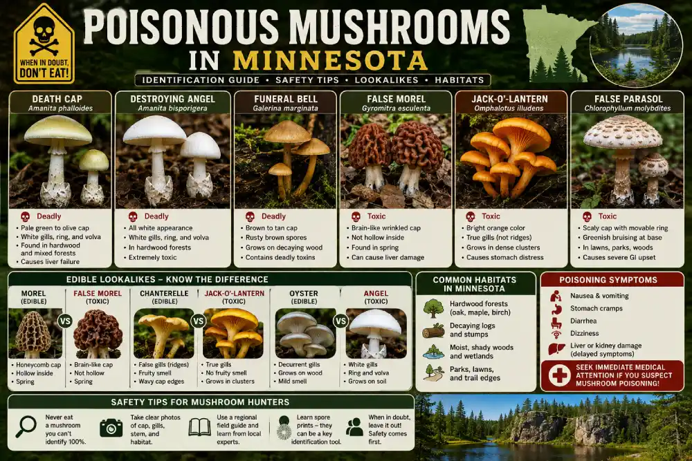 Poisonous Mushrooms in Minnesota MN
