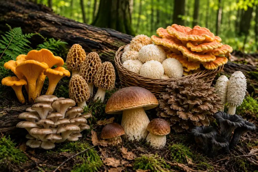 Edible Mushrooms in Michigan - Identification Guide